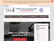 Tablet Screenshot of haute-savoie-74.annonces-legales.fr