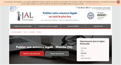 Desktop Screenshot of manche-50.annonces-legales.fr