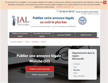 Tablet Screenshot of manche-50.annonces-legales.fr