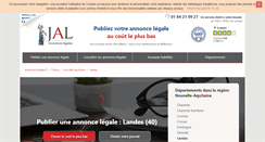 Desktop Screenshot of landes-40.annonces-legales.fr