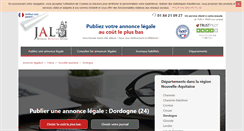 Desktop Screenshot of dordogne-24.annonces-legales.fr