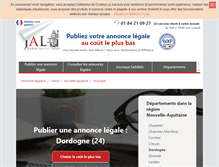 Tablet Screenshot of dordogne-24.annonces-legales.fr