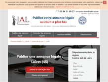 Tablet Screenshot of loiret-45.annonces-legales.fr