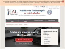 Tablet Screenshot of morbihan-56.annonces-legales.fr